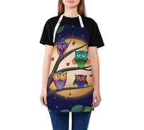 Кухонный фартук JOYARTY Совы ночью, универсальный размер для женщин и мужчин ap_378656
