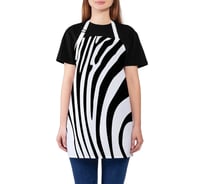 Кухонный фартук JOYARTY Зебровый узор, универсальный размер для женщин и мужчин ap_12963