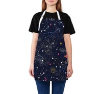Кухонный фартук JOYARTY Космические тела, универсальный размер для женщин и мужчин ap_55767