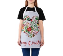 Кухонный фартук JOYARTY Новогоднее сердце, универсальный размер для женщин и мужчин ap_419880
