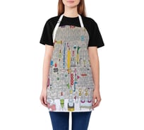 Кухонный фартук JOYARTY Химическая лаборатория, универсальный размер для женщин и мужчин ap_71246