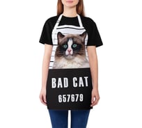Кухонный фартук JOYARTY Кот преступник, универсальный размер для женщин и мужчин ap_15573