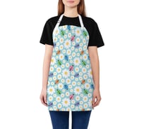 Кухонный фартук JOYARTY Узор с божьими коровками и цветами, универсальный размер для женщин и мужчин ap_16756