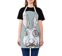 Кухонный фартук JOYARTY Заяц-джентльмен, универсальный размер для женщин и мужчин ap_54022