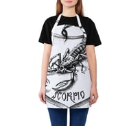 Кухонный фартук JOYARTY Знак зодиака скорпион, универсальный размер для женщин и мужчин ap_13364
