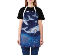 Кухонный фартук JOYARTY Космические киты, универсальный размер для женщин и мужчин ap_18695