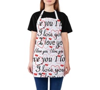 Кухонный фартук JOYARTY Я тебя люблю, универсальный размер для женщин и мужчин ap_46207