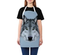Кухонный фартук JOYARTY Волчий взгляд, универсальный размер для женщин и мужчин ap_48451