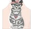 Кухонный фартук JOYARTY котик в косынке, универсальный размер для женщин и мужчин ap_37250 3