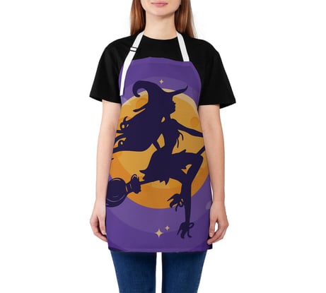 Кухонный фартук JOYARTY Сексуальная ведьма вектор, универсальный размер для женщин и мужчин ap_93504