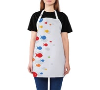 Кухонный фартук JOYARTY Рыбьи гонки, универсальный размер для женщин и мужчин ap_21264