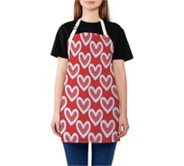 Кухонный фартук JOYARTY Белое сердце, универсальный размер для женщин и мужчин ap_422716