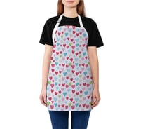 Кухонный фартук JOYARTY Разноцветные Сердца, универсальный размер для женщин и мужчин ap_422724