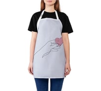 Кухонный фартук JOYARTY Сердце в руках, универсальный размер для женщин и мужчин ap_422677
