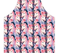 Кухонный фартук JOYARTY Единороги и цветы, универсальный размер для женщин и мужчин ap_423860