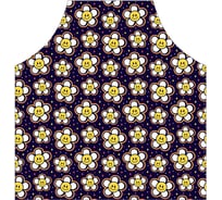 Кухонный фартук JOYARTY Космос ромашек, универсальный размер для женщин и мужчин ap_423870