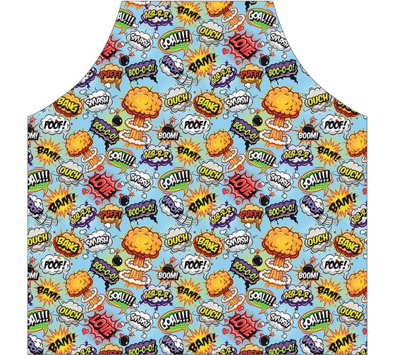 Кухонный фартук JOYARTY BAM BOOM, универсальный размер для женщин и мужчин ap_423740 1