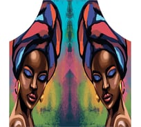 Кухонный фартук JOYARTY Африканка, универсальный размер для женщин и мужчин ap_425003