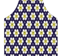 Кухонный фартук JOYARTY Пиксели ромашки, универсальный размер для женщин и мужчин ap_423886