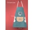 Женский водонепроницаемый кухонный фартук с карманом SHINY KITCHEN сине-зеленый G0157 9