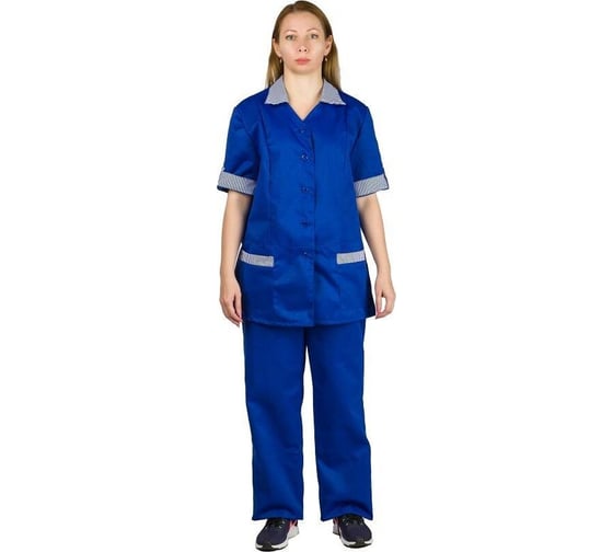 Женский костюм для горничных и уборщиц ООО Комус у07-кбр размер 52-54, рост 158-164 93637 1