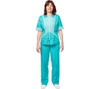 Женский костюм для горничных и уборщиц ООО Комус у10-кбр бирюза, размер 56-58, рост 170-176 661142