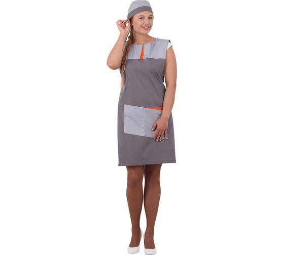 Униформа ГК Спецобъединение ГРАНЬ серый/оранжевый Кос 867/120-124, 170 1