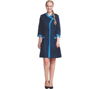 Халат ГК Спецобъединение САКУРА темно-синий/голубой, р. 96-100, рост 170-176 Хал 872/ 96/170