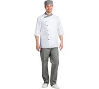 Мужской костюм ГК Спецобъединение БИСТРО белый/темно-серый Кос 846/120/170