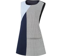 Комбинированный фартук СОЮЗСПЕЦОДЕЖДА КЛИНПЛЕКС CLINPLEX ВИТА полоска, темно-синий/голубой, р.58-64 2000000241296