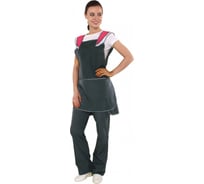 Фартук-сарафан Факел Лепесток тк.Габардин, серый розовый 87480016