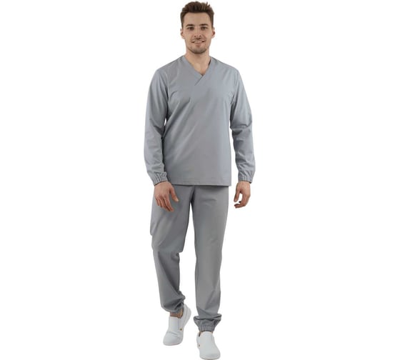 Мужской костюм ГК Спецобъединение МАРТ ХАССП от ОПЗ (блуза, брюки), серый (152-156, 182-188), Кос 023/152/182 1