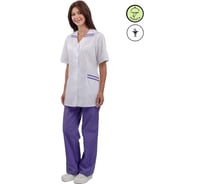 Костюм женский URSUS "Сфера" белый с лиловым ТОР527-352/48-50, 158-164