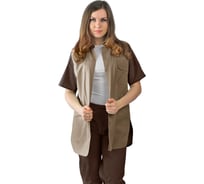 Женский костюм URSUS ЯЛ-02-85, р.48-50, рост 158-164, шоколад с бежевым 90002263