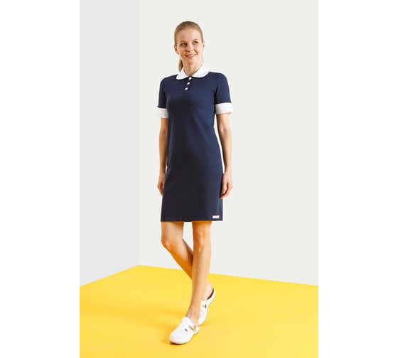 Трикотажное платье-поло СОЮЗСПЕЦОДЕЖДА GRACE темно-синий, р. 50/XL 2000000096186
