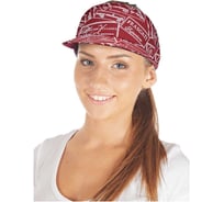 Козырек ГК Спецобъединение ЛЮКС, бордовый с принтом, (54-62) Шап 085/54