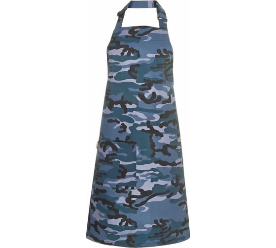 Фартук с нагрудником СОЮЗСПЕЦОДЕЖДА HORECA, камуфлированный серый, б/р 2000000056036 1