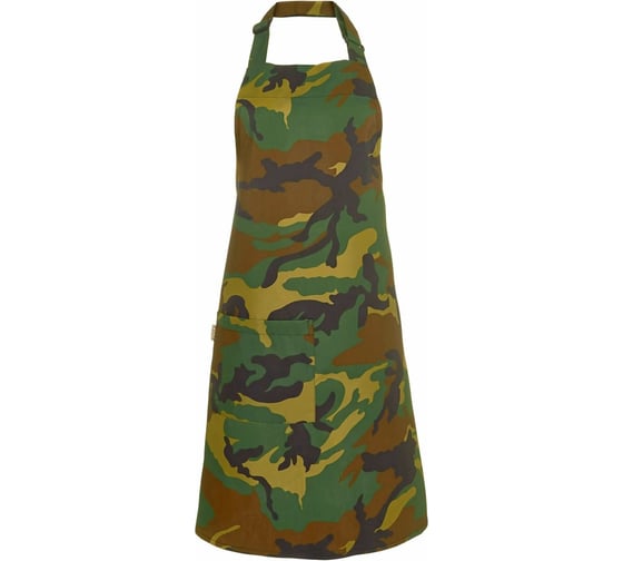 Фартук с нагрудником СОЮЗСПЕЦОДЕЖДА HORECA, камуфлированный зеленый, б/р 2000000056043 1