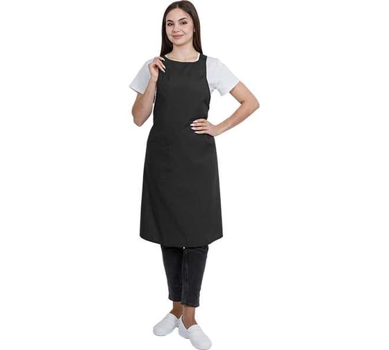 Фартук ГК Спецобъединение ЕВРО черный (88-100, 170-188), шт, Фар 852/88/170 1