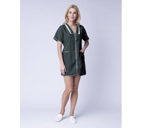 Женский халат Факел Сакура, серый, размер 56 87481147.008