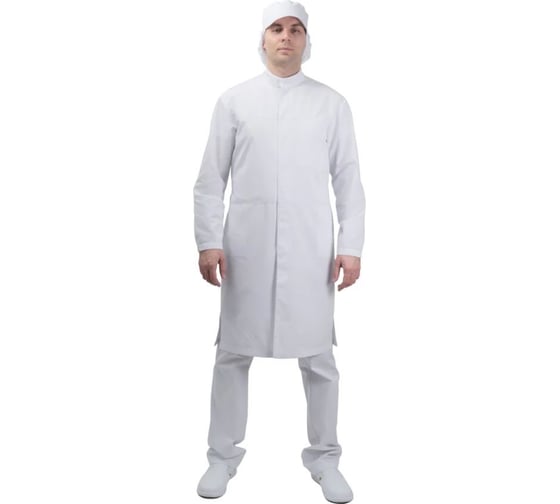 Халат ГК Спецобъединение АПРЕЛЬ ХАССП, белый (88-92, 158-164), шт, Хал 877/88/158 1