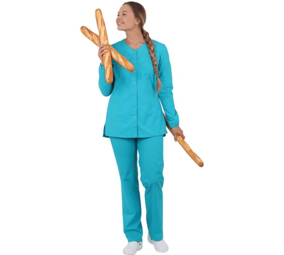 Костюм ГК Спецобъединение МАЙЯ ХАССП, бирюза (120-124, 182-188) Кос 856/120/182