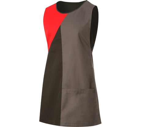 Комбинированный фартук-накидка СОЮЗСПЕЦОДЕЖДА Вита черный/графит/красный, р. 58-64 2000000177274