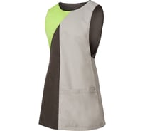 Комбинированный фартук-накидка СОЮЗСПЕЦОДЕЖДА Вита графит/серый/лайм, р.50-56 2000000177144