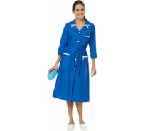 Женский халат Авангард. Профессиональная экипировка Уют васильковый/белый, р-р 80-84, рост 158-164 80989