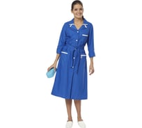 Женский халат Авангард. Профессиональная экипировка Уют васильковый/белый, р-р 88-92, рост 170-176 80992