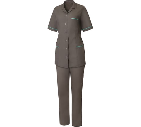 Женский костюм СОЮЗСПЕЦОДЕЖДА Вита, темно-серый/мята, р. 48-50/158-164 2000000185699