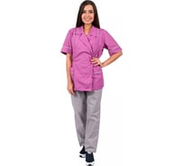 Запашной костюм Факел Стиль сиреневый/серый, р.52-54, рост 158-164 87460482.006