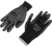 Перчатки защитные из полиэстера с полиуретаном MTE Black PU, черные, р.9 2899402409