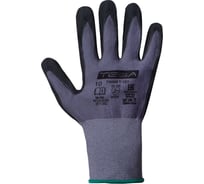 Перчатки TESA twins t-101, уплотненный вспенен. нитрил, покрытие ладон. части, манжета, серый/черный, размер 9, пара 4687203828844